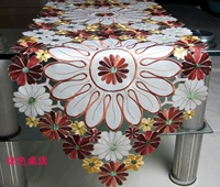 Коричневая ткань, с вышивкой
