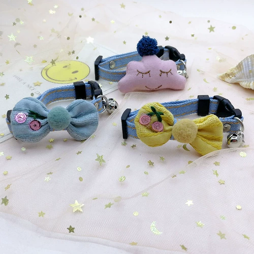 Милый аксессуар ручной работы, колокольчик, чокер, ожерелье с бантиком, галстук-бабочка, домашний питомец