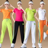 Летний комплект, модная футболка, танцующая форма, спортивный костюм, короткий рукав