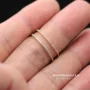 Nhật Bản và Hàn Quốc tấm vàng hồng 18K hàng kim cương nhẫn kim cương mịn màu vàng kim cương lỏng lẻo nhẫn kim cương siêu mịn nữ ngón tay trang sức nhẫn cưới cartier