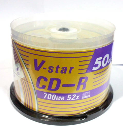 Бесплатная доставка серии сокровищ v-star cd-r52x50p ствол пустой диск сжигания компакт-дисков
