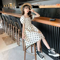 Платье, летний наряд маленькой принцессы, летняя одежда, юбка, в западном стиле, в корейском стиле, популярно в интернете, подходит для подростков