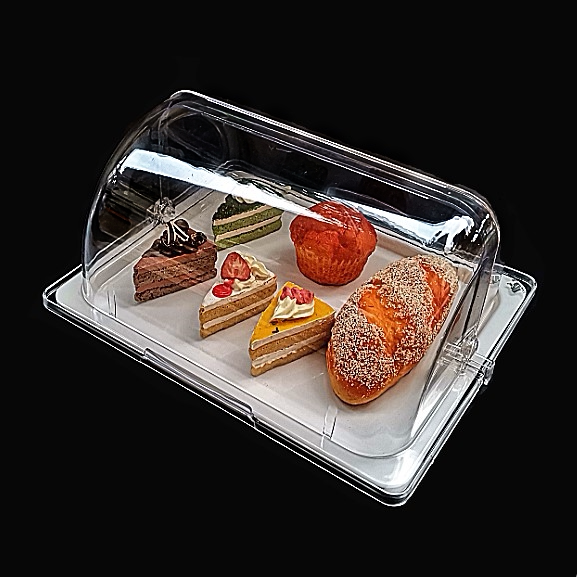Прозрачная хлебная крышка, тарелка для закусок, фруктовая тарелка с крышкой, дегустационная коробка, свежие холодные блюда, холодные блюда, буфетная тарелка