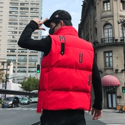 Mùa thu và mùa đông vest nam phiên bản Hàn Quốc của áo vest không tay thương hiệu vest dày lên xuống áo khoác cotton áo khoác sóng thủy triều