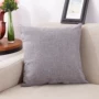 Rắn phòng khách sofa đệm tựa lưng gối đồng bằng hình chữ nhật lanh gối gối màu xám giá rẻ - Trở lại đệm / Bolsters gối tựa văn phòng