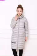 Jieao 2017238 xuống áo khoác nữ dáng dài có khí chất mỏng và nhẹ thon gọn thời trang chống mùa - Xuống áo khoác