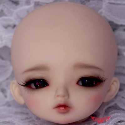 taobao agent Gray feathers half -sleep finding 6 -point resin training head BJD doll single head