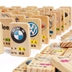 Trẻ em giáo dục sớm trí tuệ đồ chơi điện 100 miếng domino khối xây dựng dấu hiệu xe giao thông nhận thức Daquan Khối xây dựng