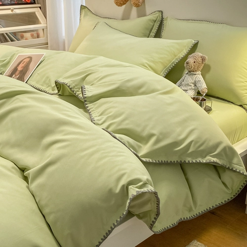 Хлопковый комплект, брендовый пододеяльник, хлопковая простыня, 4 предмета, 3 предмета