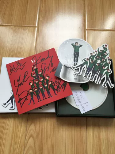 Бесплатная доставка Exo Альбом подписан в декабре Miracle China и Korean Edition Random CD+Signature Photo