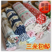 Tươi và đa năng handmade TỰ LÀM vườn vải gió in ấn cotton linen khăn trải bàn rèm vải nền vải vải bụi