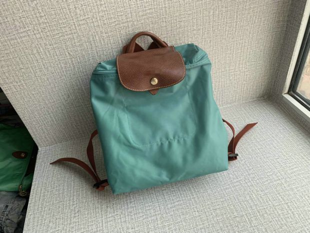 CyanBackpack ma'am nylon Leisure fashion commute fold a business travel Travel high-capacity Simplicity knapsack