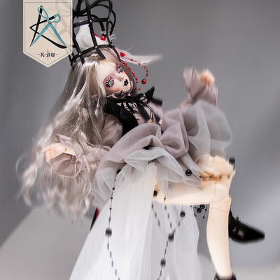 taobao agent After selling, thanks to Poison Cloud BJD4, 1/4 female baby clothes suit Kiya sauce Gothic CD dovetail FL