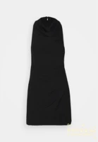 Летняя черная летняя одежда, комбинезон, мини-юбка, коллекция 2021, круглый воротник, без рукавов