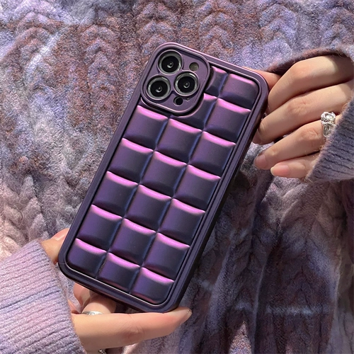 Apple, сиреневый трехмерный совместимый iPhone15 Pro, iPhone 14, чехол для телефона, iphone, 14promax, 12, защита при падении