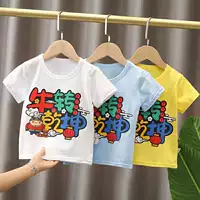 Детская хлопковая футболка, лонгслив подходит для мужчин и женщин, трендовый жакет, сезон 2021, короткий рукав, популярно в интернете