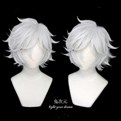taobao agent Hell music thrush COSPLAY wig layer roll reflux short hair styling