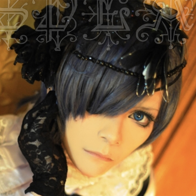 taobao agent [Rabbit Dimension] Black Coster COS COS Wig Blue Black Gray Face Style