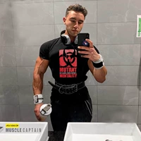 Brother, спортивная эластичная дышащая футболка для спортзала для тренировок, короткий рукав, в обтяжку, для бега