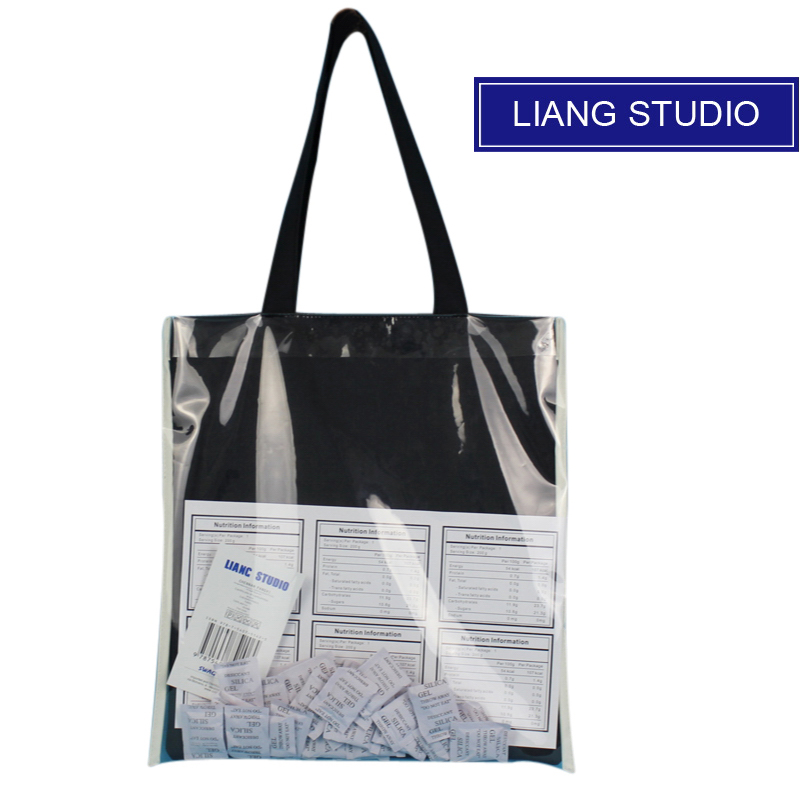 Black Desiccantsummer Bag female 2021 new pattern Port style customized One shoulder Canvas bag Yellow duck Harajuku handbag Transparent bag