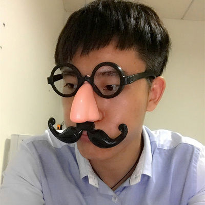 taobao agent Funny props, glasses, nose piercing, halloween
