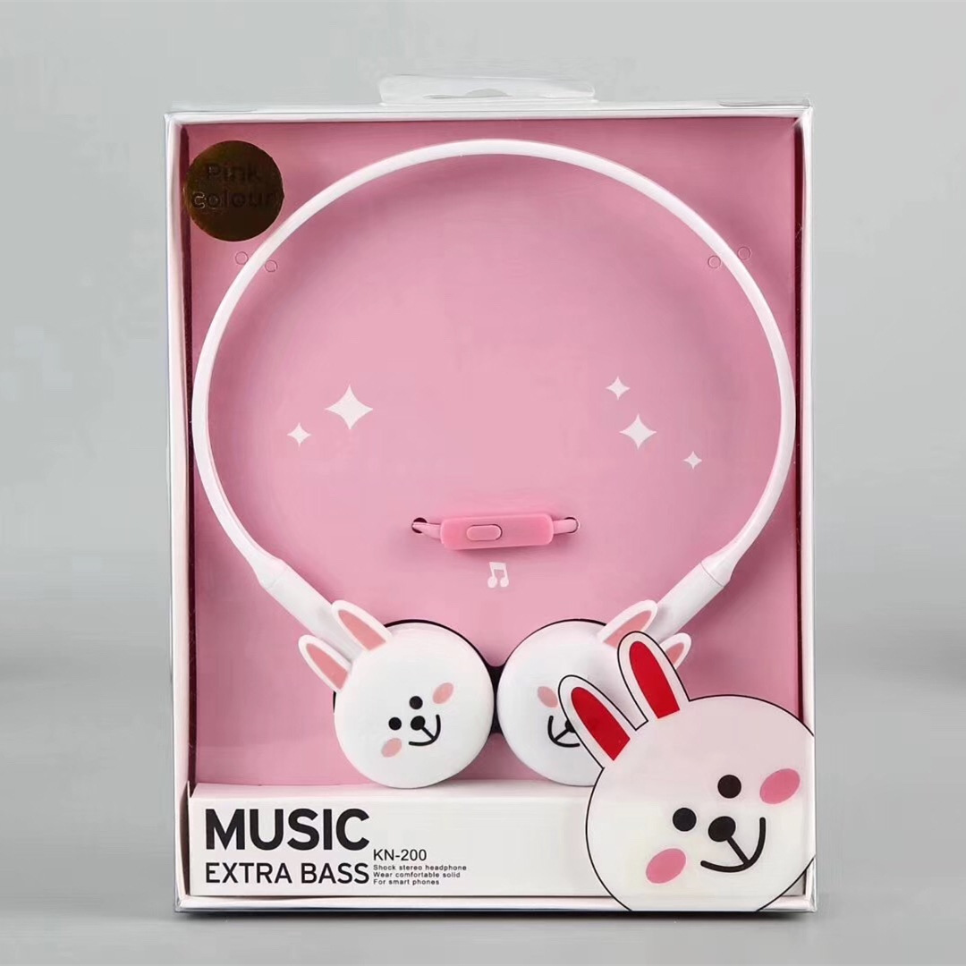 Kenny Rabbit & HeadwearKorean version lovely Cartoon cute Rabbit rabbit Totoro motion Hanging ear type Headwear music girl student personality originality headset