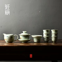 Чайный сервиз, комплект, глина, заварочный чайник, чашка, подарочная коробка, ручная роспись