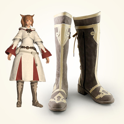 taobao agent FF14 Final Fantasy White Demon School Uniform COSPLAY Shoes COS Shoes