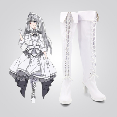 taobao agent Dating Battle-Mad Three Reverse White Queen COSPLAY Shoes COS Shoes