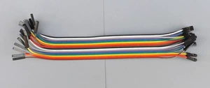 [杜邦线 套接线 双头1P胶壳 长20CM 母对母 1组10根 彩色]