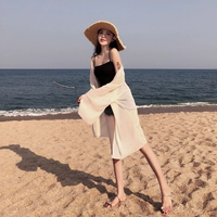 Шифоновая летняя одежда для защиты от солнца, пляжный легкий и тонкий кардиган, Таиланд, пляжный стиль