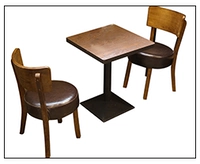 2 круглый стул+квадратный стол