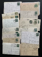 Семилетний магазин Германия, Швейцария, Австрия, Старая Минская открытка в Австрии, немецкое письмо с 1900 по 1939 год.
