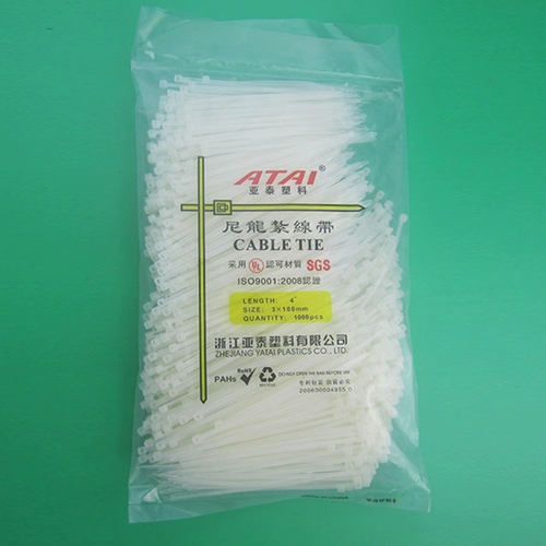 Yatai self -lock -ty -тип нейлоновый нейлоновый сетевой кабель сетевой кабель сетевой кабель 3*100 100 растяжение