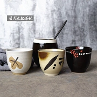 Глина, кофейная чашка со стаканом, японские и корейские, ручная роспись