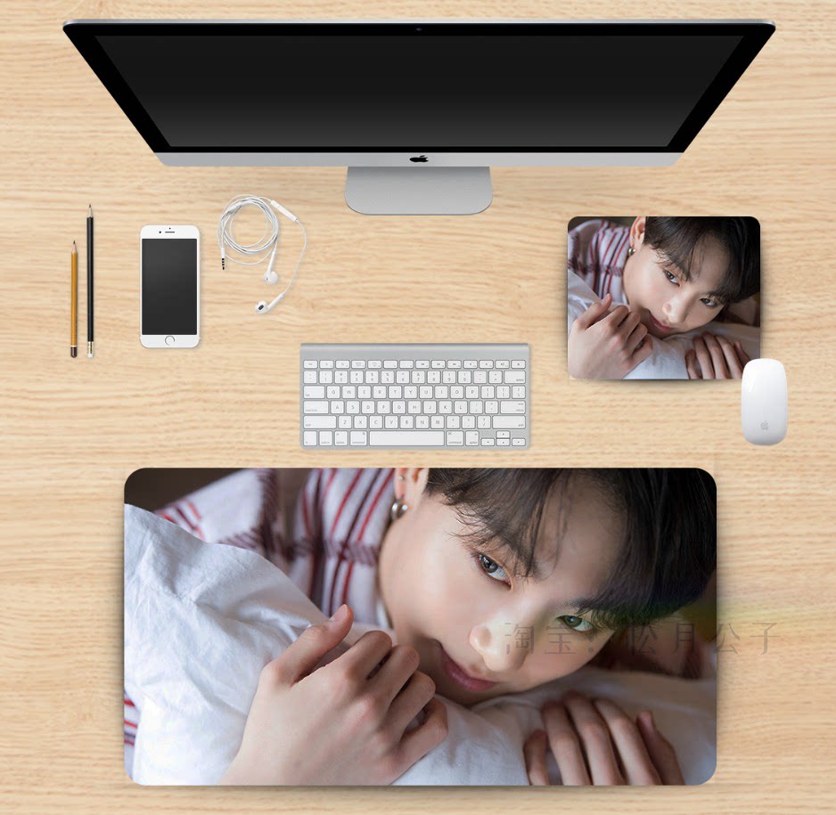 BTS Bulletproof Youth Tuan Tian Yiguo Shop Cushion Mouse Guts Super Large Desk Case Custom Customized Keyboard Jungkook