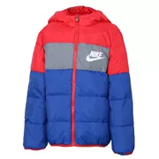 Quần áo trẻ em Nike 2018 mẫu mùa đông cho trẻ em thể thao lớn áo gió có mũ trùm đầu áo khoác cotton ấm áp 84411PJ433