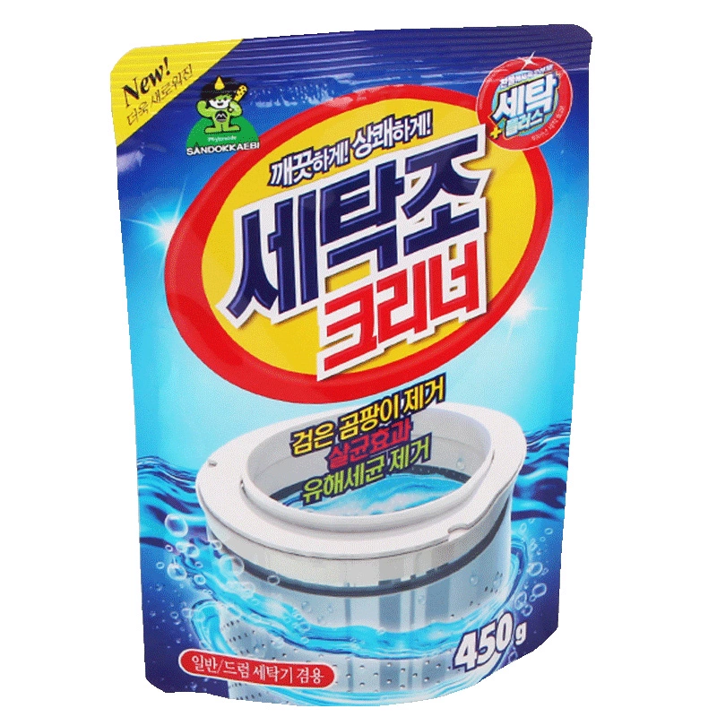 Hàn Quốc nhập khẩu loại bánh xe máy giặt đặc biệt chất tẩy rửa gia dụng tự động thùng trống khử cặn 450g - Trang chủ