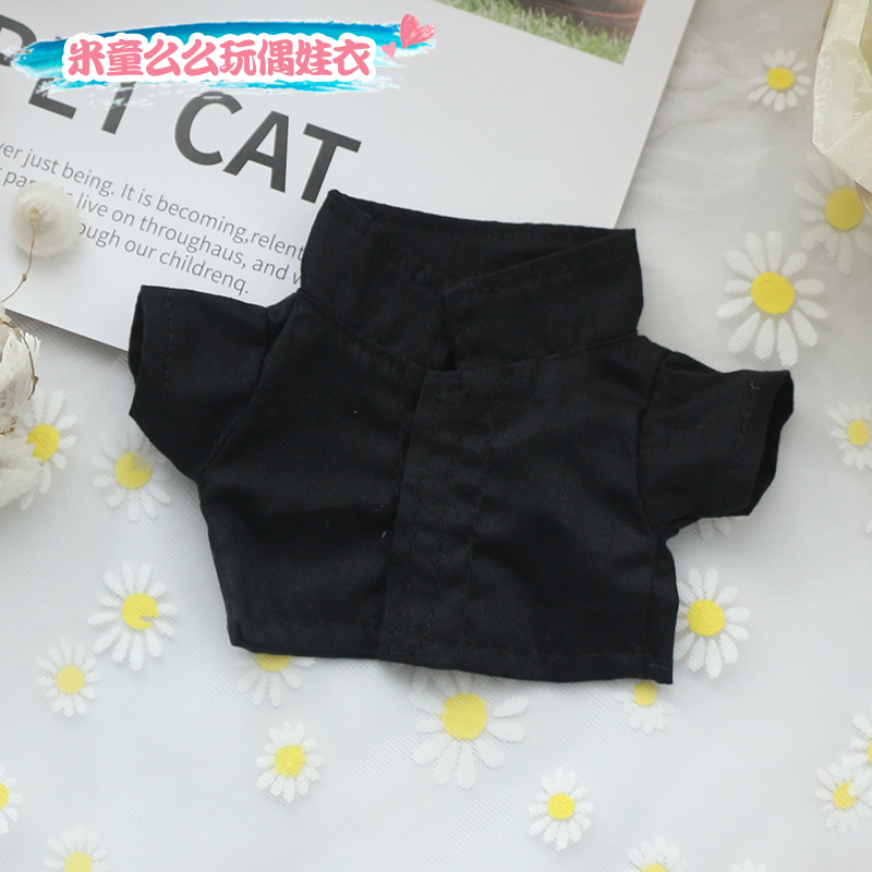 Black Solid Shirt【 goods in stock 】 Mito kiss Grocery store cotton bjd  15C M20 centimeter Solid color shirt jacket shirt