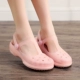 Crocs trượt nữ mặc bên ngoài mềm đế dép nặng đáy thạch giày dép đáy mềm Bao Đầu dép nhựa y tá