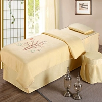 Vẻ đẹp bốn mảnh Hàn Quốc cotton body massage giường bìa đơn giản Châu Âu đơn giản bộ giường bốn mùa phổ tùy chỉnh ga trải giường nối mi