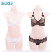 [撩 汉 出] Đồ lót ren đặt áo ngực bikini siêu mỏng với ngọc trai áo ngực cho bé bú