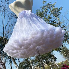 Свадебный кринолин 裙撑lolita洛丽塔纱裙超蓬暴力软纱无骨衬裙花田喜事云朵撑棉花糖