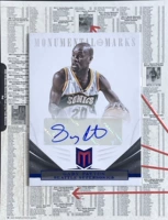 1213 Panini Momentum 10 Конечная подпись карта