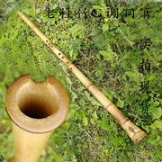 L42501G Điều chỉnh lỗ gốc tre thủ công Guizhu Yuping 箫 thuận tay dài tám lỗ chơi nhạc cụ - Nhạc cụ dân tộc