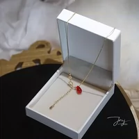 Ожерелье, цепочка до ключиц, подвеска ручной работы, подарок на день рождения, США, 14 карат