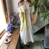 Hàn Quốc Chic Ai mặc một chiếc váy điểm sóng người trông nữ tính xinh đẹp váy đầm
