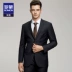 Bộ đồ công sở Romon Luomen 2018 mùa thu mới cưới đẹp nhất cho nam vest nam đẹp Suit phù hợp