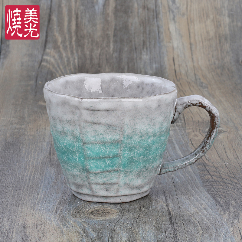A Landscape Of Lakes And MountainsJapanese  ceramics glass teacup Water cup manual Coarse pottery Tea cup Small tea cup originality coffee cup Mug