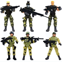 6 американских солдат+оружие